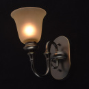 Klasyczny kinkiet czarny brąz, żółty klosz MW-LIGHT Neoclassic 102020401