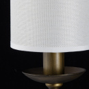 Klasyczny kinkiet ścienny z podwójnym ramieniem 444021001