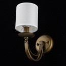 Klasyczny kinkiet ścienny z podwójnym ramieniem 444021001