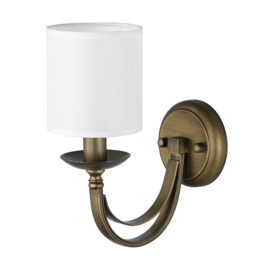 Klasyczny kinkiet ścienny z podwójnym ramieniem 444021001