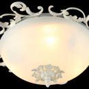 Klasyczny plafon, białe szkło, kremowa podstawa Speria Maytoni Classic C900-CL-03-W