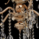 Klasyczny, złoty żyrandol ozdobiony kryształkami MW-LIGHT Crystal 482013105