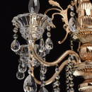Klasyczny, złoty żyrandol ozdobiony kryształkami MW-LIGHT Crystal 482013105