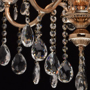 Klasyczny, złoty żyrandol ozdobiony kryształkami MW-LIGHT Crystal 482013105