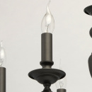 Klasyczny żyrandol, matowe, grafitowe wykończenie MW-LIGHT Neoclassic 700011308