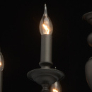 Klasyczny żyrandol, matowe, grafitowe wykończenie MW-LIGHT Neoclassic 700011308