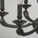 Klasyczny żyrandol, matowe, grafitowe wykończenie MW-LIGHT Neoclassic 700011308