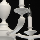 Klasyczny żyrandol na 8 żarówek, matowe, białe wykończenie MW-LIGHT Neoclassic 700011708