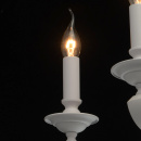Klasyczny żyrandol na 8 żarówek, matowe, białe wykończenie MW-LIGHT Neoclassic 700011708