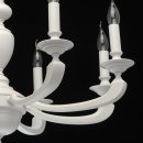 Klasyczny żyrandol na 8 żarówek, matowe, białe wykończenie MW-LIGHT Neoclassic 700011708