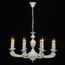Klasyczny żyrandol na 8 żarówek, matowe, białe wykończenie MW-LIGHT Neoclassic 700011708