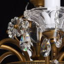 Klasyczny żyrandol z mosiądzu i z kryształami, 8 żarówek, Selena Chiaro Classic 482010308