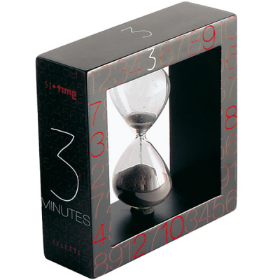 Klepsydra w drewnianej ramce Seletti Si-Time 3 minuty _08500