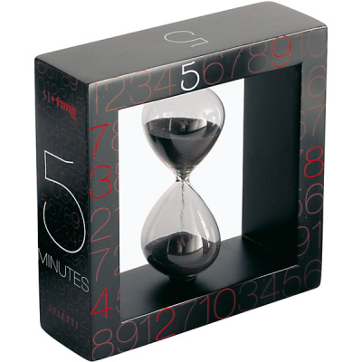 Klepsydra w drewnianej ramce Seletti Si-Time 5 minut _08501