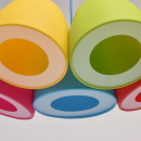 Kolorowa lampa wisząca 5 elementowa MW-LIGHT 646010905