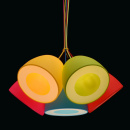 Kolorowa lampa wisząca 5 elementowa MW-LIGHT 646010905