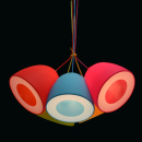 Kolorowa lampa wisząca 5 elementowa MW-LIGHT 646010905