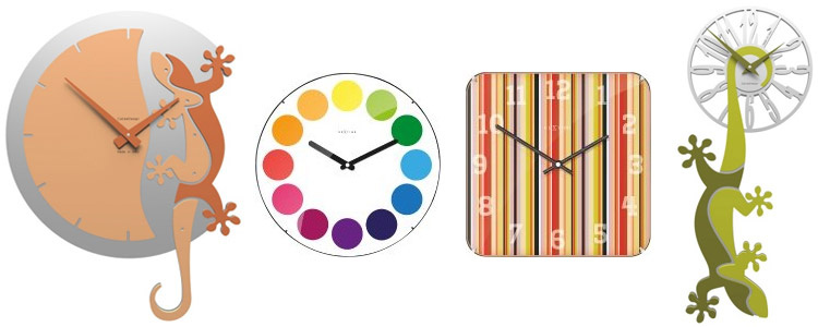 Kolorowe zegar scienne dzieciece