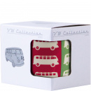 Kolorowy kubeczek porcelanowy z uchem na kawę kultowe busiki VW T1 BR-BUTA05