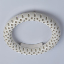 Kompaktowa, okrągła, ściemniana lampa sufitowa LED biała z pilotem RegenBogen 731010101