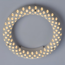 Kompaktowa, okrągła, ściemniana lampa sufitowa LED biała z pilotem RegenBogen 731010101