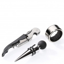 Korkociąg do wina, zatyczka, kołnierz na butelkę, drewniane opakowanie Bardolino CI-301304