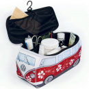 Kosmetyczka neoprenowa VW T1 Bus surfing, flower, czerwona BR-BUNE41