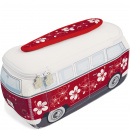 Kosmetyczka neoprenowa VW T1 Bus surfing, flower, czerwona BR-BUNE41