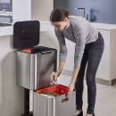 Kosz do segregacji śmieci w kuchni stalowy Totem Max Joseph Joseph 60 Litrów 30060