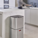 Kosz do segregacji śmieci w kuchni stalowy Totem Max Joseph Joseph 60 Litrów 30060