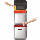 Kosz do segregacji śmieci w kuchni stalowy Totem Max Joseph Joseph 60 Litrów 30060