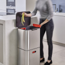 Kosz do segregacji śmieci w kuchni stalowy Totem Max Joseph Joseph 60 Litrów 30060