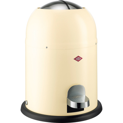 Kosz mały na śmieci beżowy, pedałowy 9 Litrów Single Master Wesco 180212-23