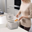 Kosz na odpadki organiczne Stack Joseph Joseph Intelligent Waste beżowy 30015