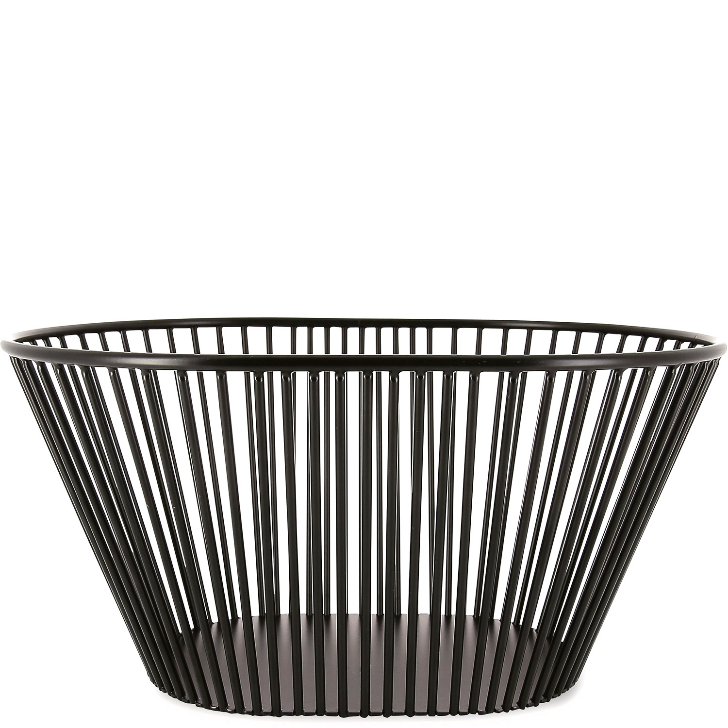 czarny stalowy kosz na pieczywo 32x23 cm revol touch