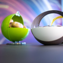 Kosz na pieczywo i owoce żółty Spacy Wesco 223301-19