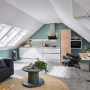 Kosz na śmieci biały PushBoy Junior 22 litry Wesco 175531-01