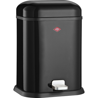 Kosz na śmieci czarny pedałowy Single Boy 13 litrów Wesco 132212-62