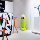 Kosz na śmieci do kina czerwony SpaceBoy 35 litrów Wesco 138631-02