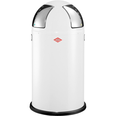 Kosz na śmieci dwukomorowy biały Push Two 50 litrów Wesco 175861-01
