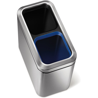 Kosz na śmieci dwukomorowy Recycler 20L simplehuman CW1470