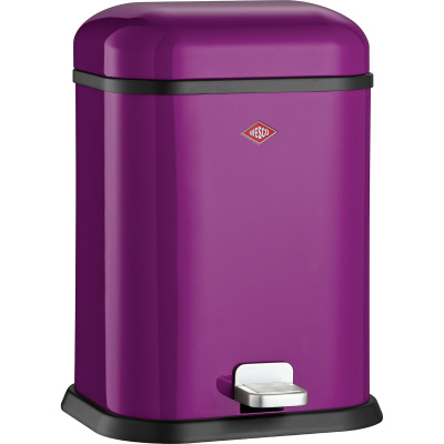 Kosz na śmieci fioletowy pedałowy Single Boy 13 litrów Wesco 132212-36