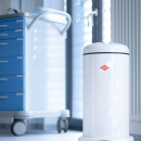 Kosz na śmieci grafitowy mat, pedałowy BaseBoy 20 litrów Wesco 134531-77