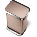 Kosz na śmieci pedałowy Liner Pocket 45L simplehuman różówe złoto CW2034