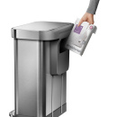 Kosz na śmieci pedałowy Liner Pocket 45l simplehuman stal FPP CW2024