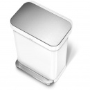 Kosz na śmieci pedałowy Liner Pocket 55L simplehuman biały CW2026