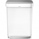 Kosz na śmieci pedałowy Liner Pocket 55L simplehuman biały CW2026