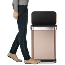 Kosz na śmieci pedałowy Liner Pocket 55L simplehuman różowe złoto CW2033