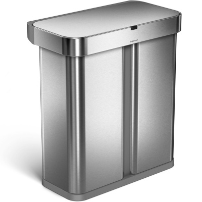 Kosz na śmieci podwójny, czujnik ruchu i głosu Liner Pocket simplehuman ST2036