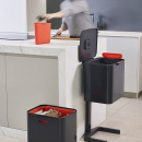 Kosz na śmieci podwójny, segregacja, grafitowy Totem Max Joseph Joseph 60 Litrów 30062